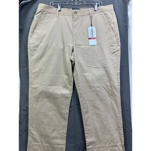FANPANTS Men's Khaki Chino Pants Flat Front Straight Leg Size W40